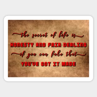 The Secret of Life Sticker